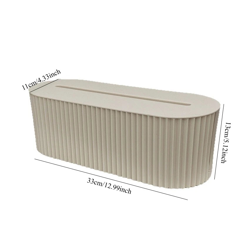 Boîte de rangement câbles grande capacité installée sur bureau