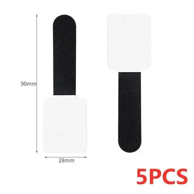 Attaches-câbles réutilisables adhésives pour setup gaming, vue détaillée