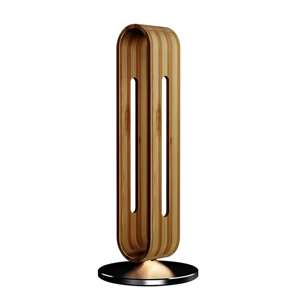 Support casque bambou et aluminium, vue de profil