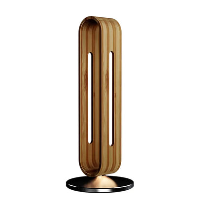 Support casque bambou et aluminium, vue de profil
