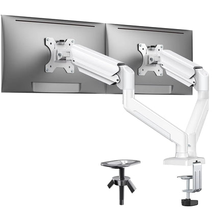 Bras support double écran 13-32 pouces, orientable 360 degrés, vue détaillée