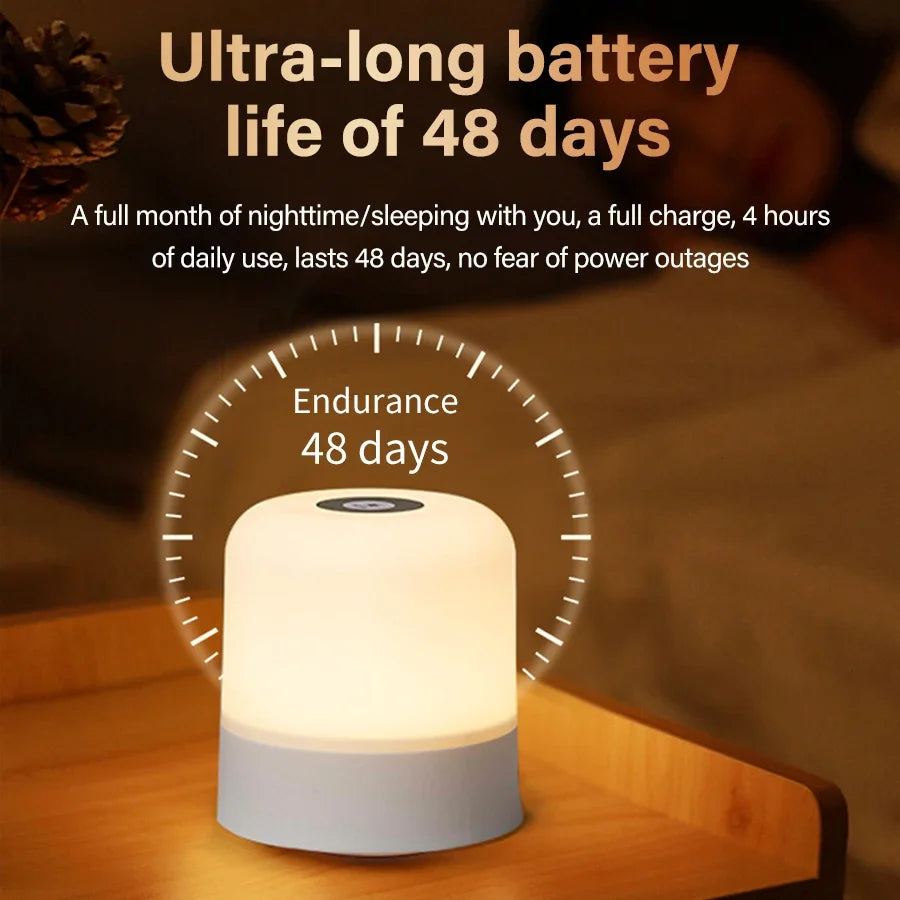 Lampe d'ambiance LED rechargeable, tactile et télécommande, visuel produit