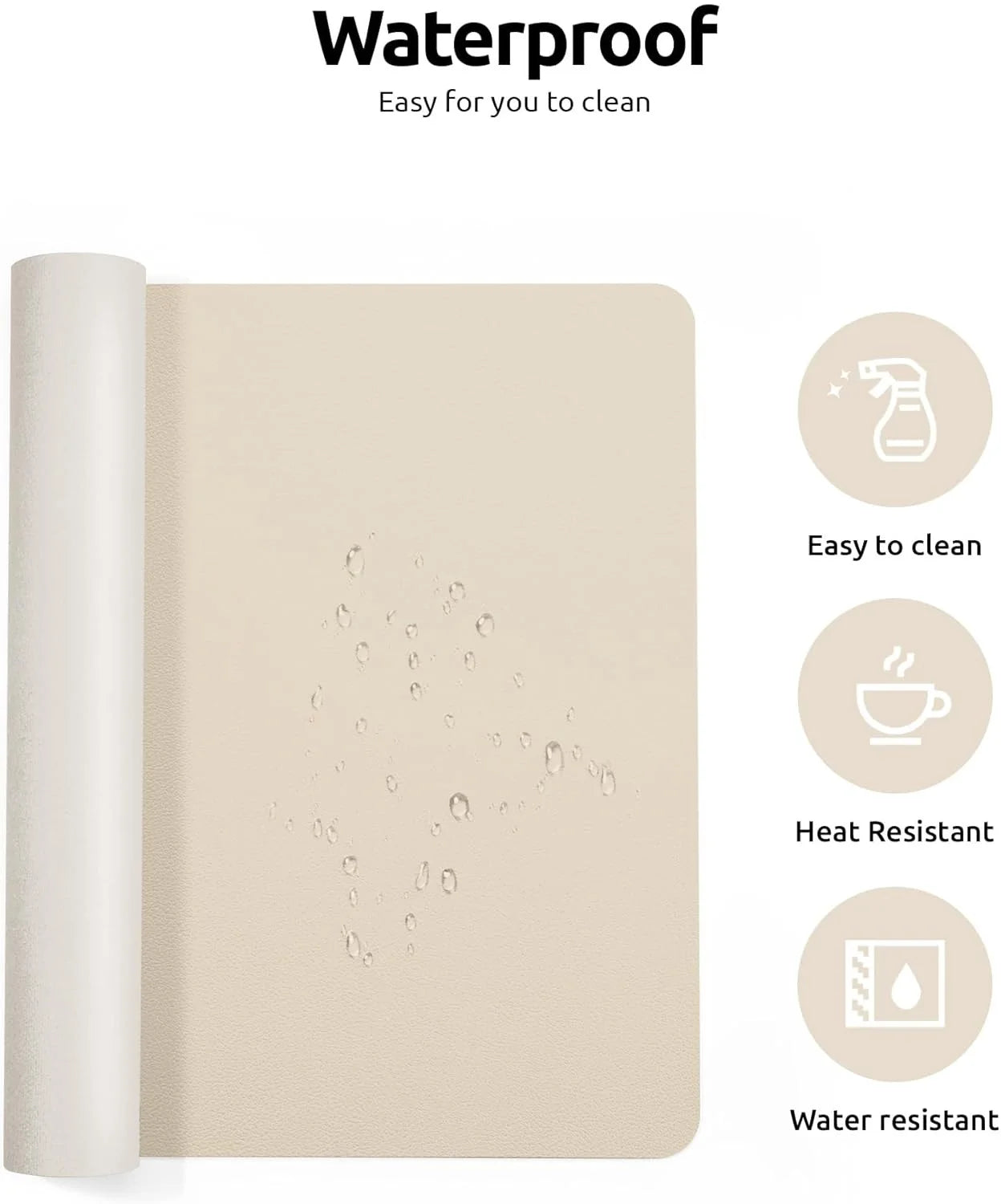 Tapis de souris XXL cuir PU, dimensions