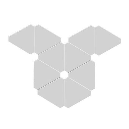 Panneaux LED triangle synchronisés avec la musique