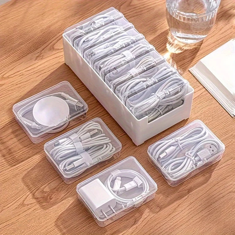 Boîte de rangement câbles compacte pour bureau