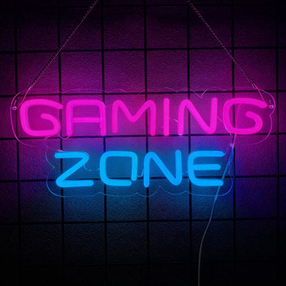 Néon LED mural gaming USB, décoration chambre gamer, vue produit