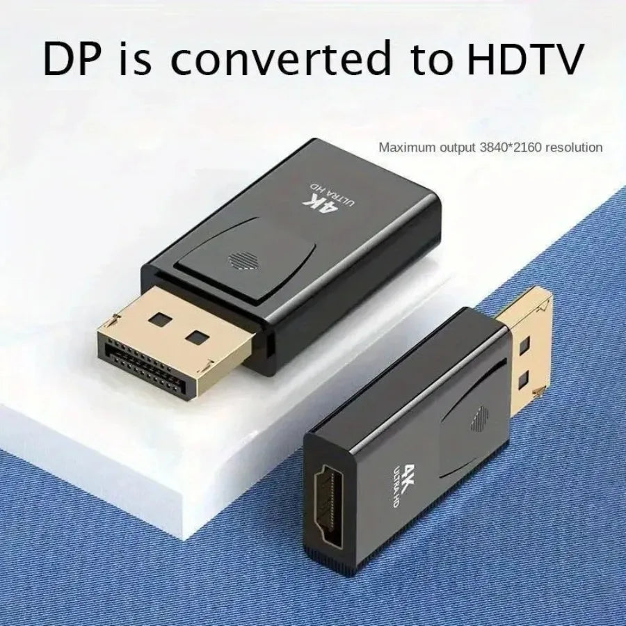 Adaptateur DisplayPort vers HDMI utilisé avec un moniteur