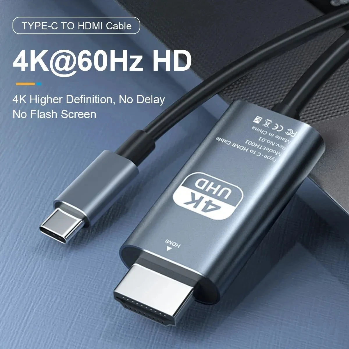 Câble USB-C vers HDMI 4K, vue packaging