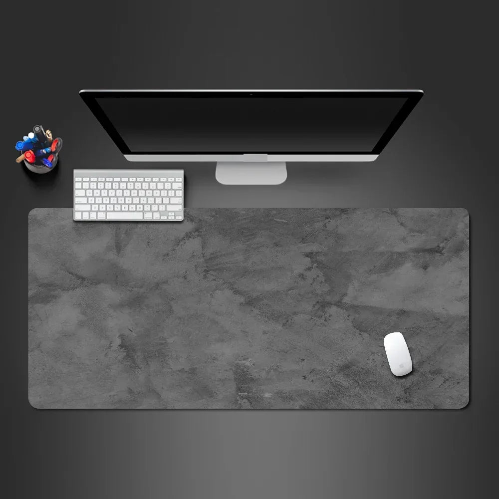 Tapis de souris XXL série grise, détail texture effet béton