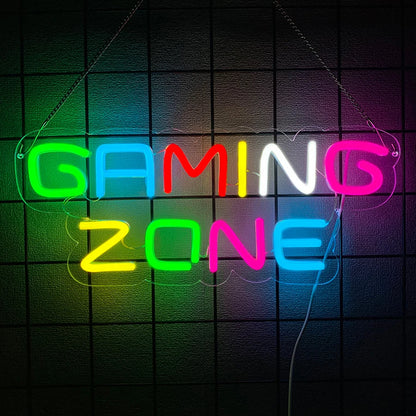 Néon LED mural gaming USB, décoration chambre gamer, visuel complémentaire