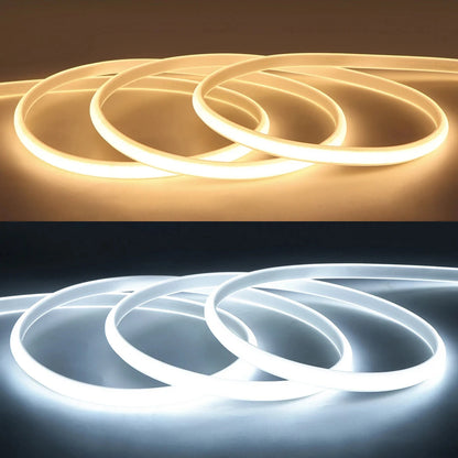 Ruban LED COB 220V étanche, blanc chaud ou neutre, vue produit