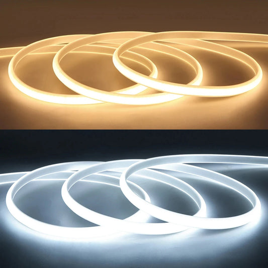 Ruban LED COB 220V étanche, blanc chaud ou neutre, vue produit