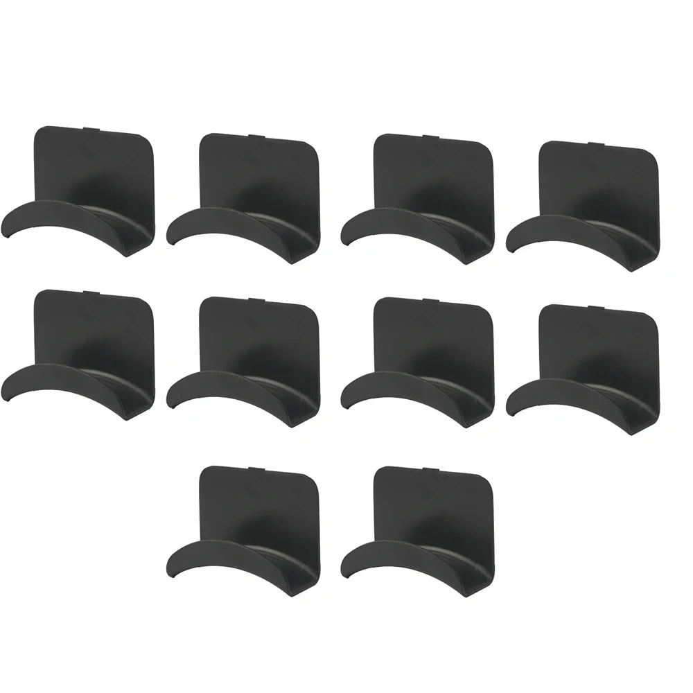 Lot de 10 crochets adhésifs noirs pour casque et manette