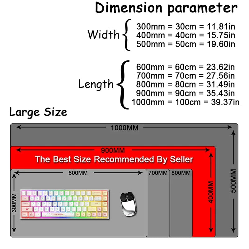 Tapis de souris sakura avec clavier et souris