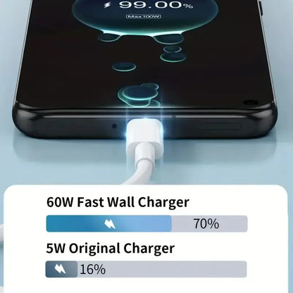 Câble USB-C 60W, gaine renforcée