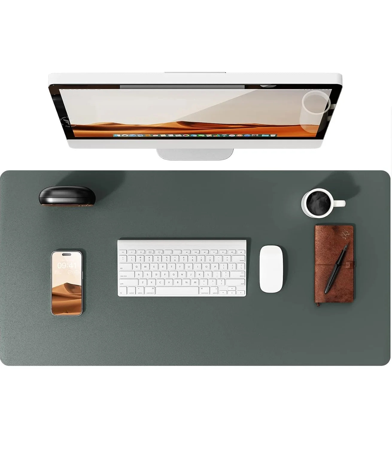 Tapis de souris XXL cuir PU, coloris disponibles