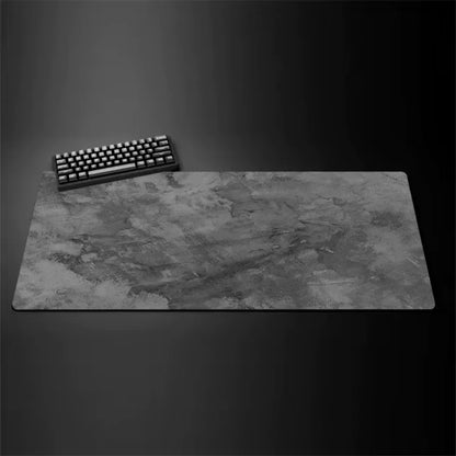 Tapis de souris XXL série grise, vue avec clavier et souris