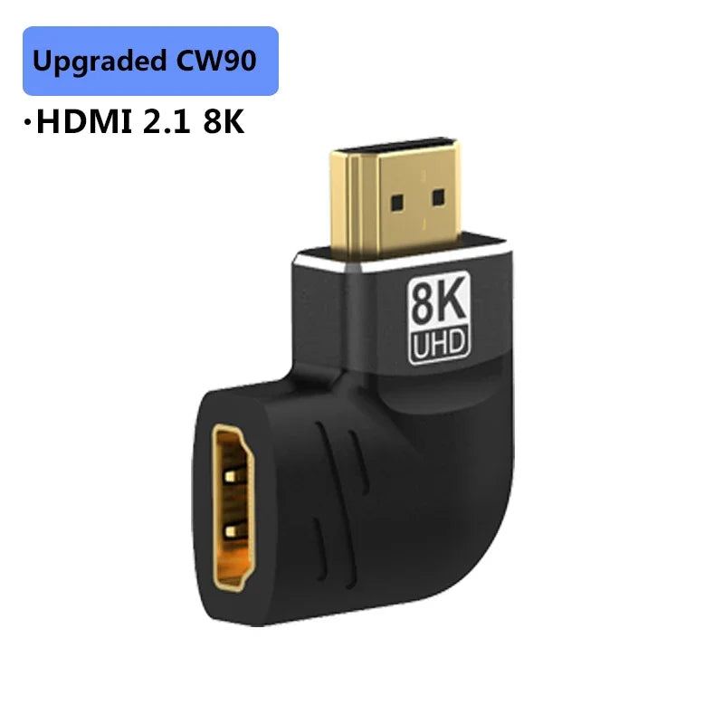 Adaptateur HDMI 2.1 8K coudé, vue packaging