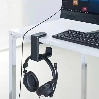 Support casque de bureau à pince, rotation 360 degrés, vue détaillée