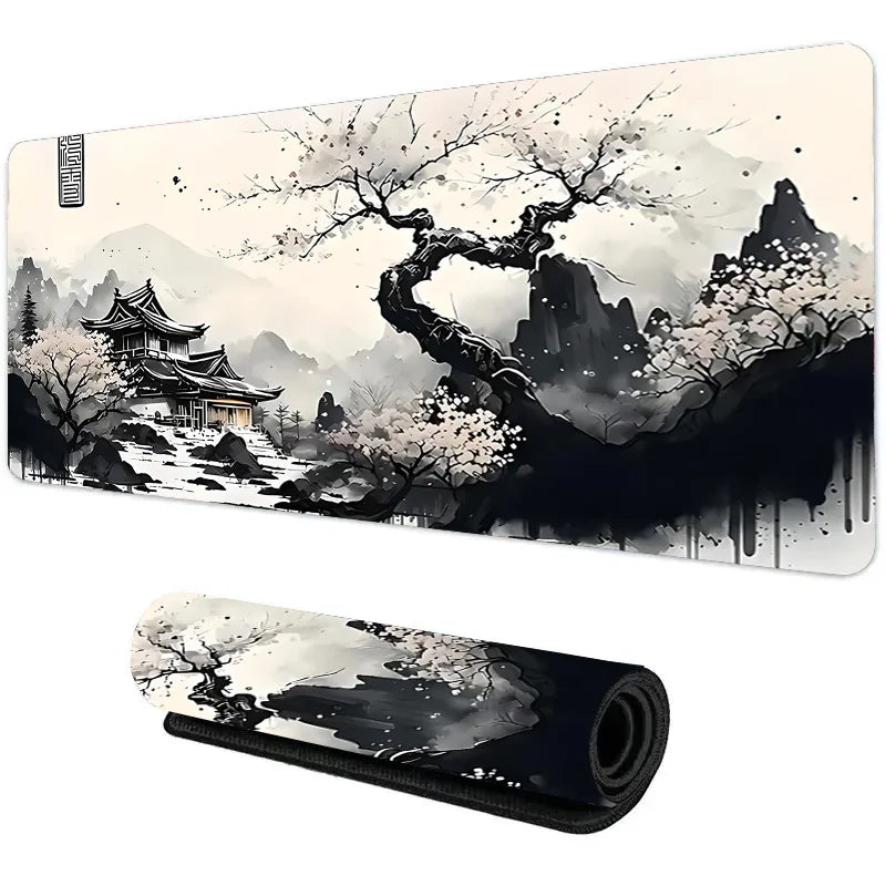 Tapis de souris XXL paysage sakura