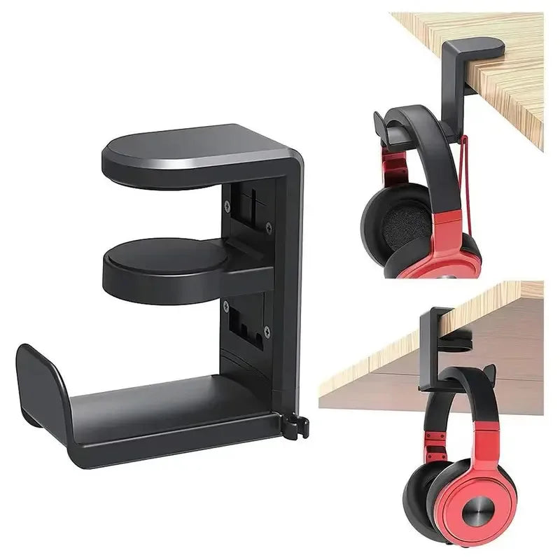 Support casque de bureau à pince, rotation 360 degrés, présentation du produit