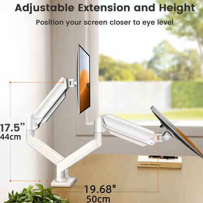 Bras support double écran 13-32 pouces, orientable 360 degrés, visuel complémentaire
