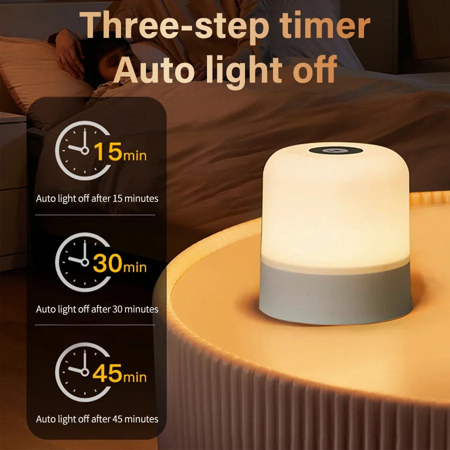 Lampe d'ambiance LED rechargeable, tactile et télécommande, visuel complémentaire