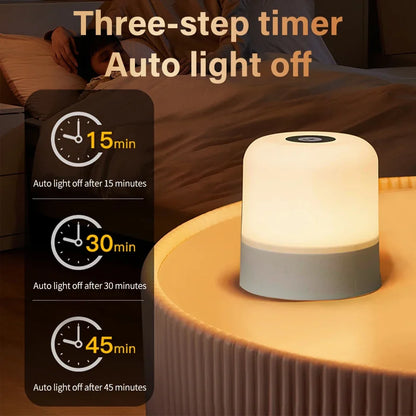 Lampe d'ambiance LED rechargeable, tactile et télécommande, visuel complémentaire
