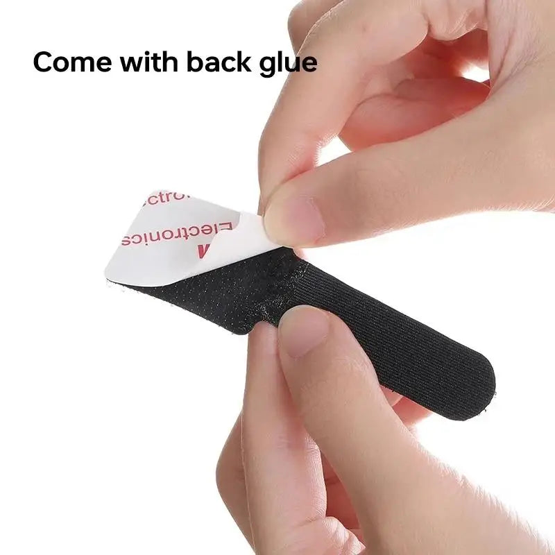 Attaches-câbles réutilisables adhésives pour bureau, présentation du produit