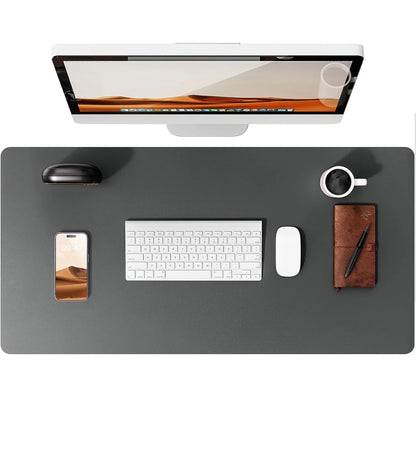 Tapis de souris XXL cuir PU, bords cousus