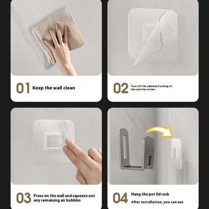 Support mural routeur coloris blanc, vue produit