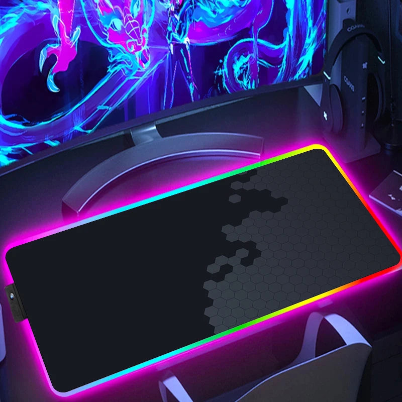 Tapis de souris RGB avec clavier et souris