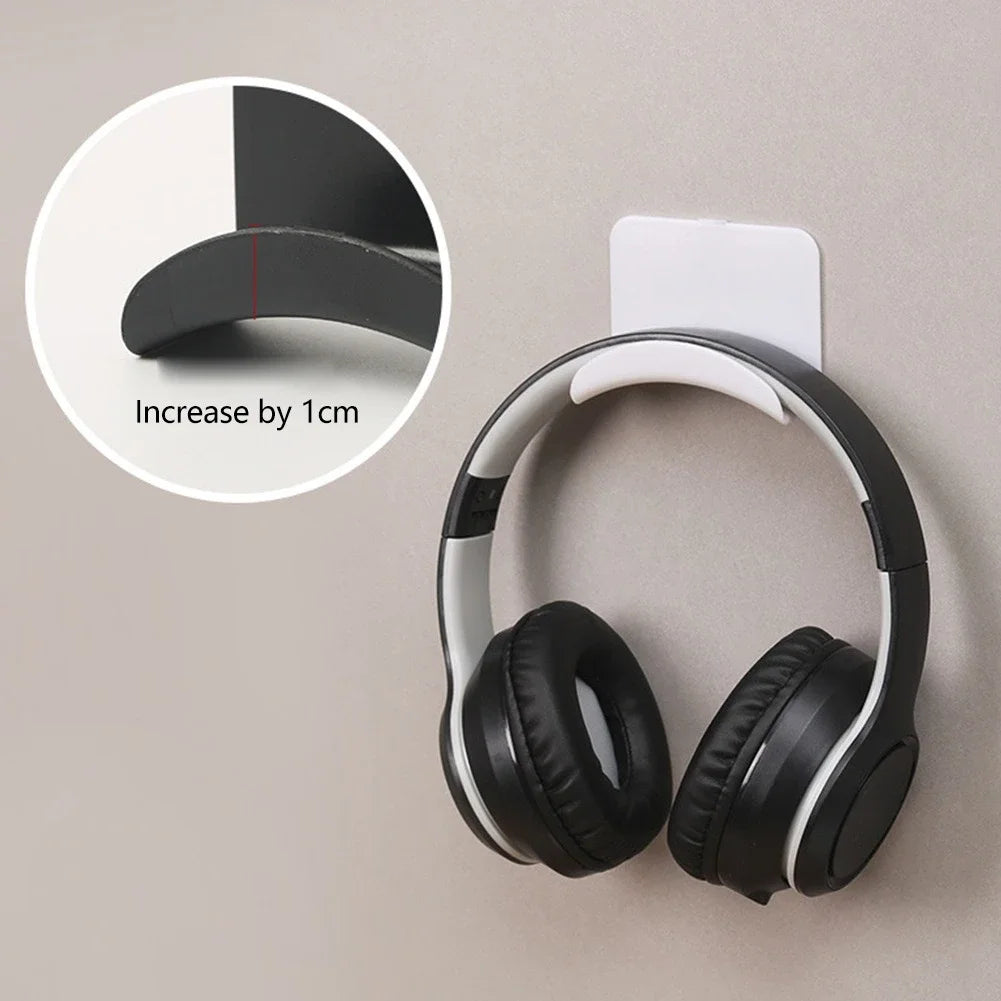 Crochet adhésif noir pour casque gaming, vue produit