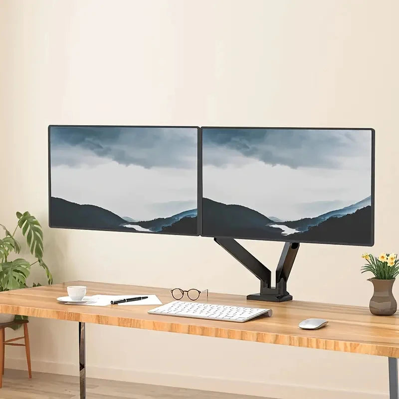 Bras support double écran 13-32 pouces, orientable 360 degrés, vue produit