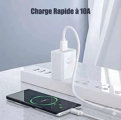 Lot de 3 câbles USB-C 100W charge ultra rapide, vue produit